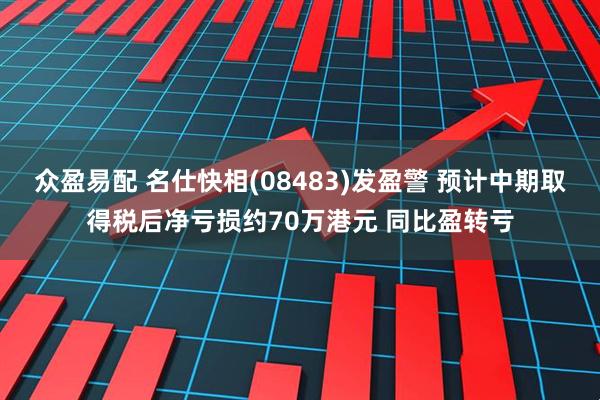 众盈易配 名仕快相(08483)发盈警 预计中期取得税后净亏损约70万港元 同比盈转亏